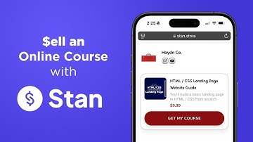 Sell your Online Course Easily using Stan.store