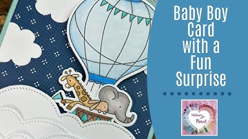 Baby Boy Card | CTMH Pull Tab Thin Cuts Tutorial | Makers with Heart