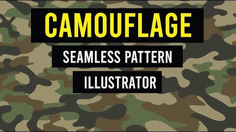 Camouflage seamless pattern in adobe illustrator