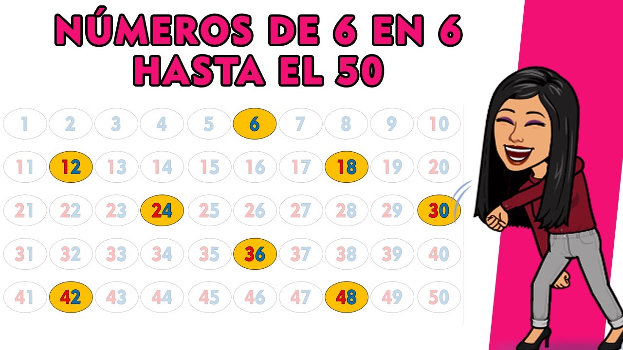 n-meros-de-6-en-6-hasta-el-50-counting-by-6-up-to-50-youtube