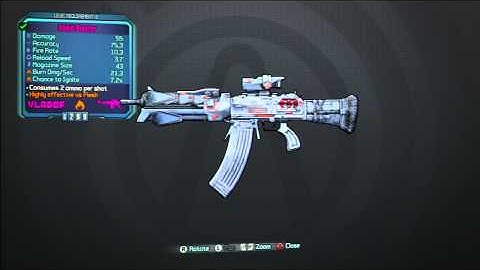 Borderlands 2 E-tech Assualt Rifle (Eridian Weapon)