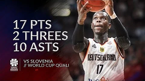 Dennis Schroder 17 pts 2 threes 10 asts vs Slovenia World Cup Quali