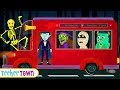 Creepy Spooky Wheels On The Bus - New Skeletons Songs By Teehee Town