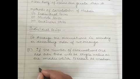 Median By Anu Bala, Assistant Professor at Modern Group of Colleges