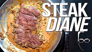 STEAK DIANE  THE BEST OLD SCHOOL STEAK RECIPE | SAM THE COOKING GUY 4K