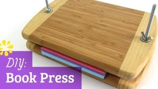 DIY Large Format Book Press Puts On The Pressure