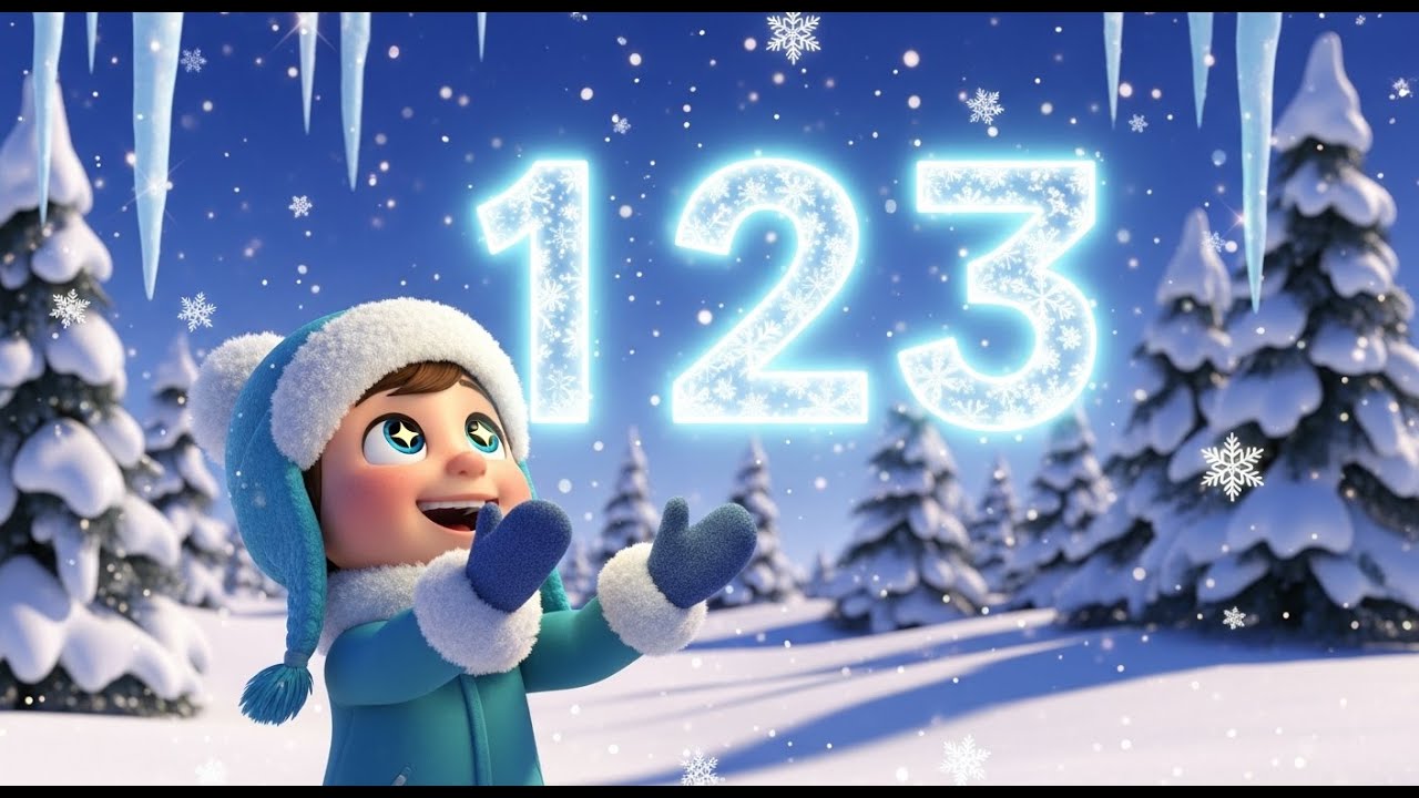 Counting Snowflakes on a Winter Day ️☃️ | Numbers Song for Kids | Learn ...