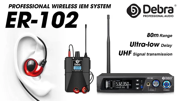 D Debra Audio PRO ER-102 UHF Dual Channel Wireless in Ear Monitor System