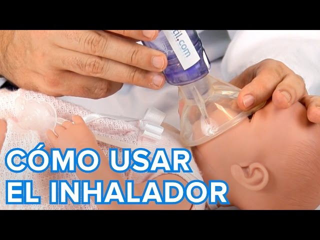 Inhal'AIR Cámara de inhalación con máscara para niños de 9 meses a 6 años