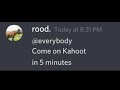 Rood made a prize game on kahoot  hecker destroy 