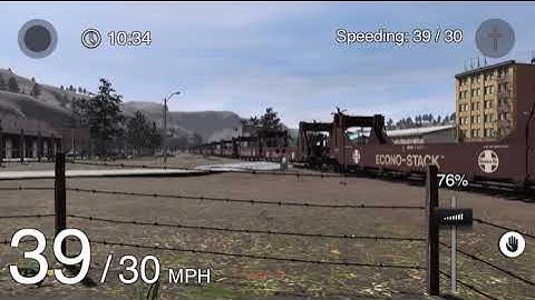 Trainz Simulator 3 BNSF Empty Intermodal Train