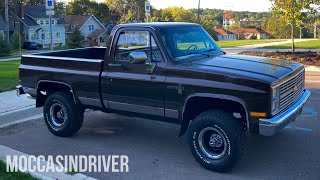 1984 Chevrolet K10 Scottsdale Square Body 4x4 | POV Walkaround & Quick Drive