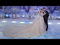 Watch This Bride Walking Into Her Winter Wonderland Wedding On A Custom Song !