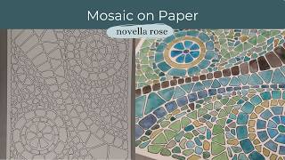 Relaxing & Simple Art | Abstract Mosaic Drawing (No Talking) Inktense Pencil