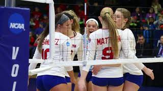 Nicole mattson and anna tovo combined for 39 kills, florida southern
college volleyball advanced to the ncaa championship semifinals with a
3-1 win over ...