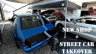 WE GET A NEW SHOP AND TAKE THE MUSTANGS TO STREET CAR TAKEOVER!