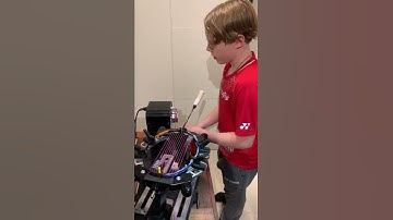 I String My Yonex Astrox 100zz Badminton Racket #shorts