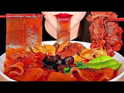 ASMR SPICY HOT POT *MALATANG 마라탕 먹방 리얼사운드 咀嚼音麻辣湯 マーラータン EATING SOUNDS NO TALKING MUKBANG