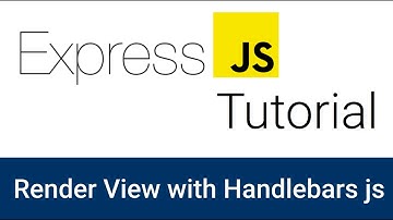 Expressjs Tutorial in Hindi #4 | How to render view in Express |  Using template engine with Express