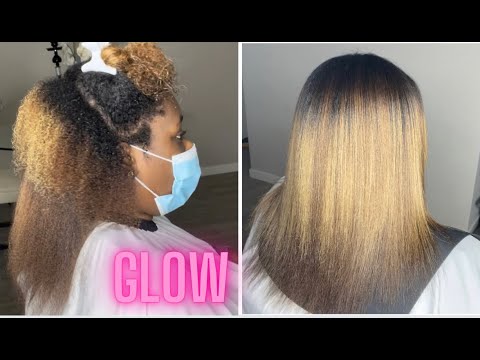 Silk Press On Thick Color Treated Natural Hair | Mizani Hair Products | Shamira Monique