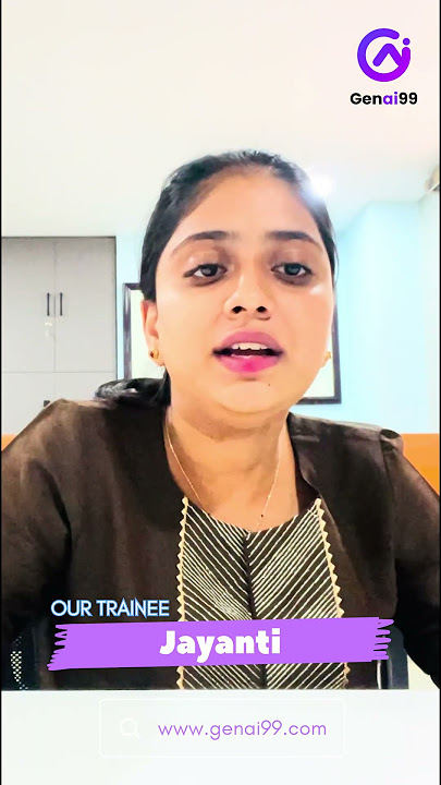 From B.Tech to AI Pro! Jayanti's Journey with GenAI99 🚀 | Success Story