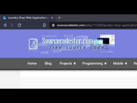 Laundry Shop Web App using PHP DEMO