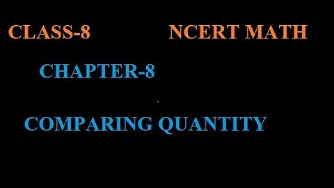 NCERT CLASS 8 MATH COMPARING QUANTITY CHAPTER-8 EXERCISE 8.1 Q.NO-5,6 SOLUTION
