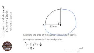 Topic: circles: find area of quarter circledo this paper online for
free: https://www.onmaths.com/circles/grade: 4this question appears on
calculator higher ...