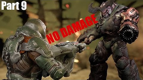 Doom 2016 NO DAMAGE Nightmare Difficulty 100% Walkthrough Part 9 - Lazarus Labs