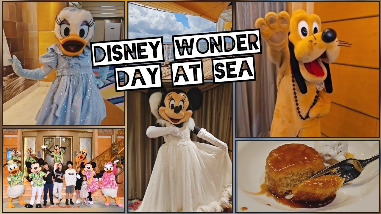 DISNEY WONDER 2025 Day at SEA🌊 - Enjoying the Ship + Disney Characters' Formal Attire Meet & Greets🌟