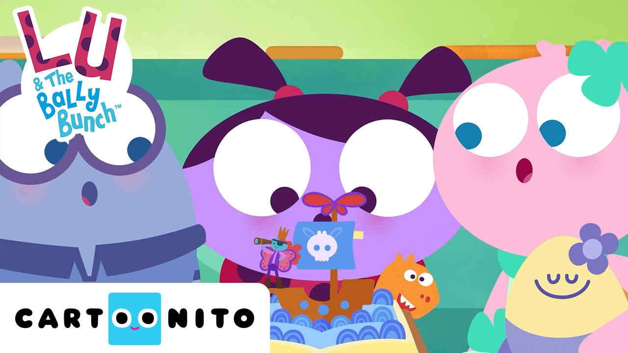 Lu and the PIRATE Book 📖🏴‍☠️| Lu & the Bally Bunch | Cartoonito