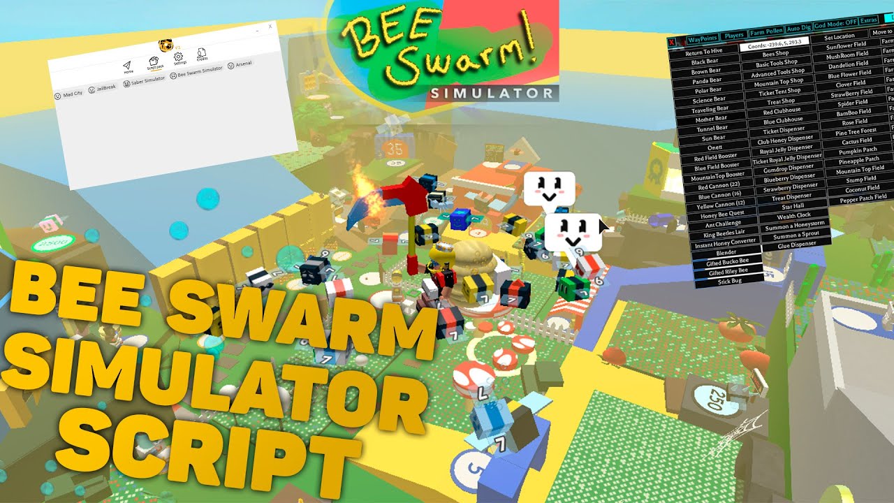 Bee Swarm Simulator Script Auto Farm - how to stop being hacked on roblox irobux group