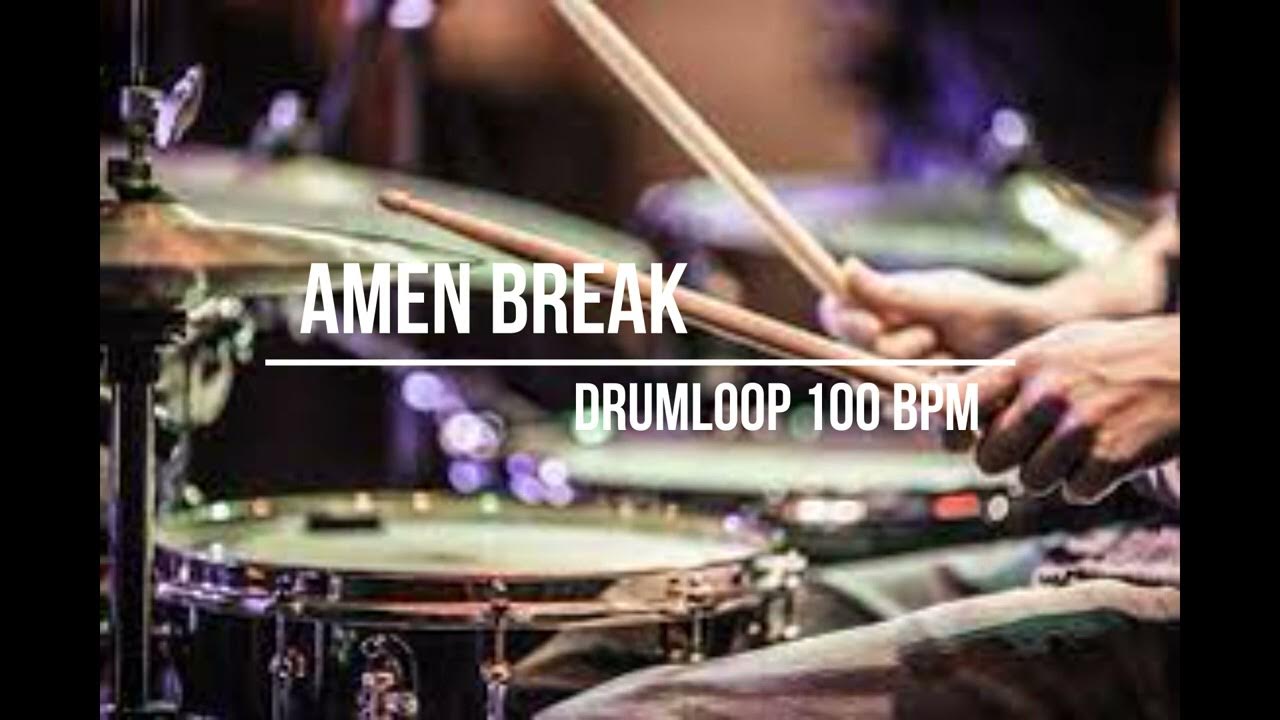 Amen Break Drum Beat 100 BPM Practice Tool (No Ghost Notes) Funk Drum