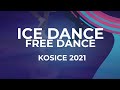 LIVE 🔴 | Ice Dance Free Dance  | Kośice - 2021