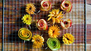 Dehydrate fruits - creative garnish ideas