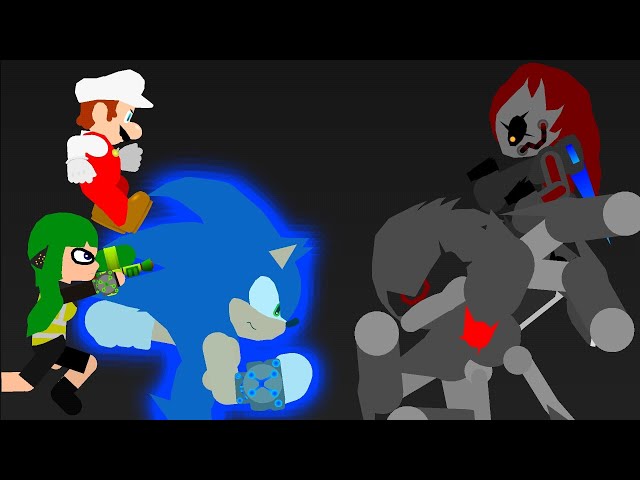 Dark Sonic vs Lord X {Stick Nodes} 