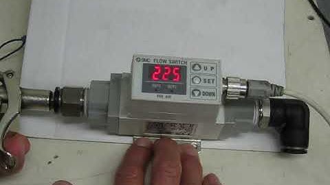 SMC PF2A751-04-27-M Digital flow switch (display integrated type)　動作確認