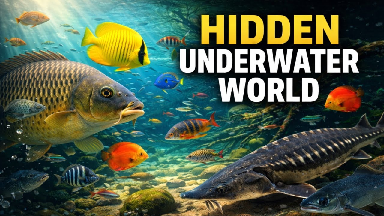 River of Life  Stunning Fish and Hidden Depths | Ultra HD 4K for Stress Relief & Focus