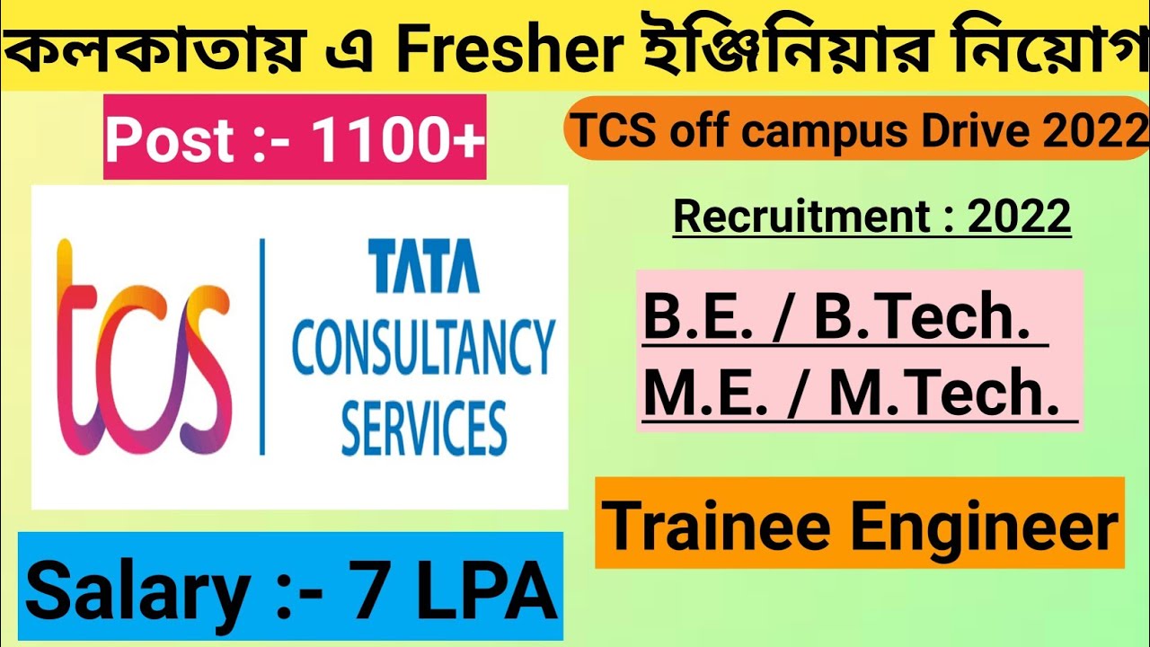 Engineering job in kolkata B.E /B.Tech EligibleFresher Engineer job in Kolkata tech job