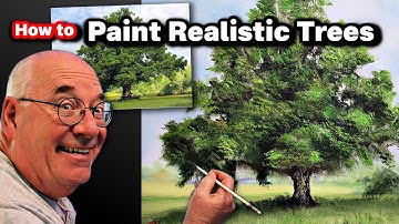 EASIEST Tree Oil Painting Tutorial for Beginners – 3-Step Process!