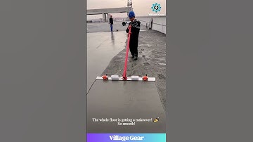 How is This SO SMOOTH?! 😂 This Concrete Screed is My New Favorite Satisfying Tool! #concrete