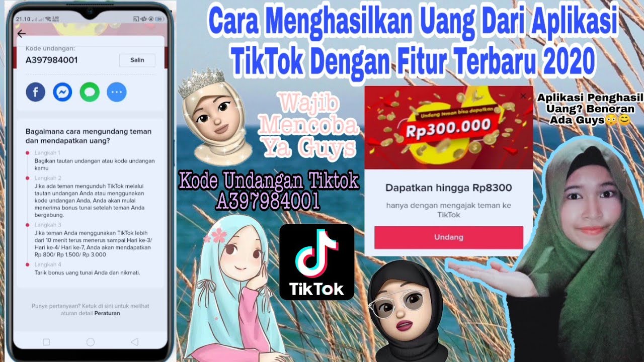 CARA MENGHASILKAN UANG DARI APLIKASI TIKTOK DENGAN FITUR TERBARU 2020