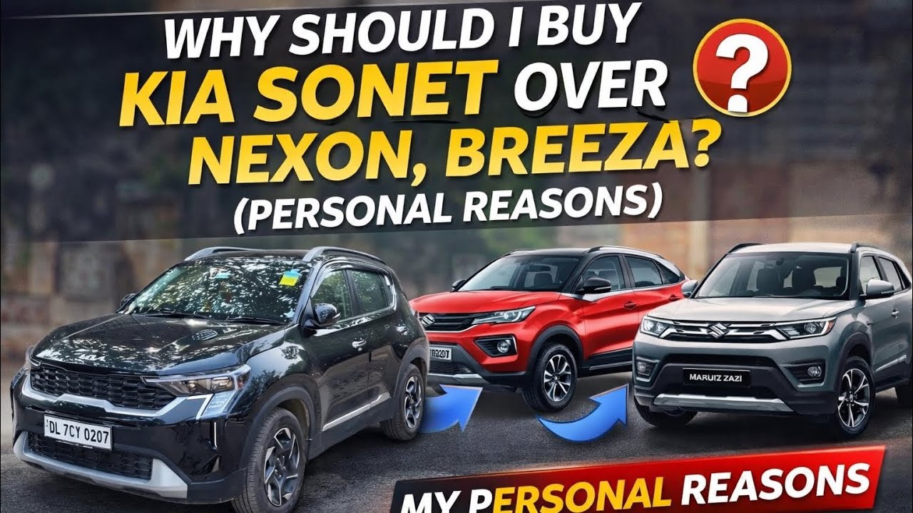 Why should i buy kia Sonet✅🚙 over Nexon and Breeza? Must Watch!!!!