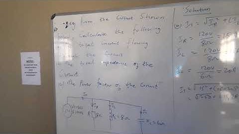 Power factor and Parallel RLC circuit