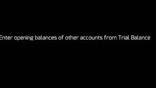 QuickBooks: Adding Income Statement Accounts and Entering Opening Balance