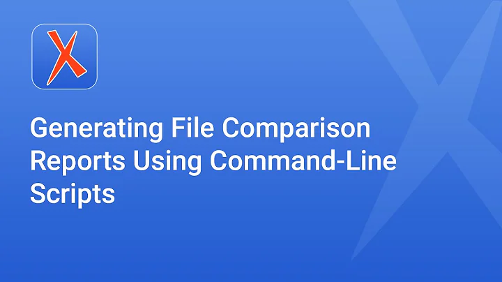 Generating File Comparison Reports Using Command-Line Scripts