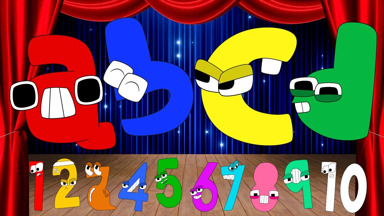 a-a ✴︎です。R11✖️1 R12✖️1 ABC Song + Color Numbers Song for Kids | A–Z Alphabet & Counting 1