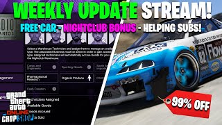 🔴LIVE🔴 TRIPLE MONEY GRIND & GETTING A FREE CAR! GTA ONLINE WEEKLY UPDATE STREAM