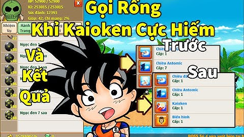 Ngọc Rồng Online - Chơi lớn ước rồng đen đệ tử từ biến khỉ tdhs thành biến khỉ đá kaioken cực hiếm