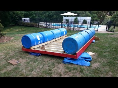 Homemade Pontoon Boat 2 - YouTube